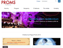 Tablet Screenshot of pragueproms.cz